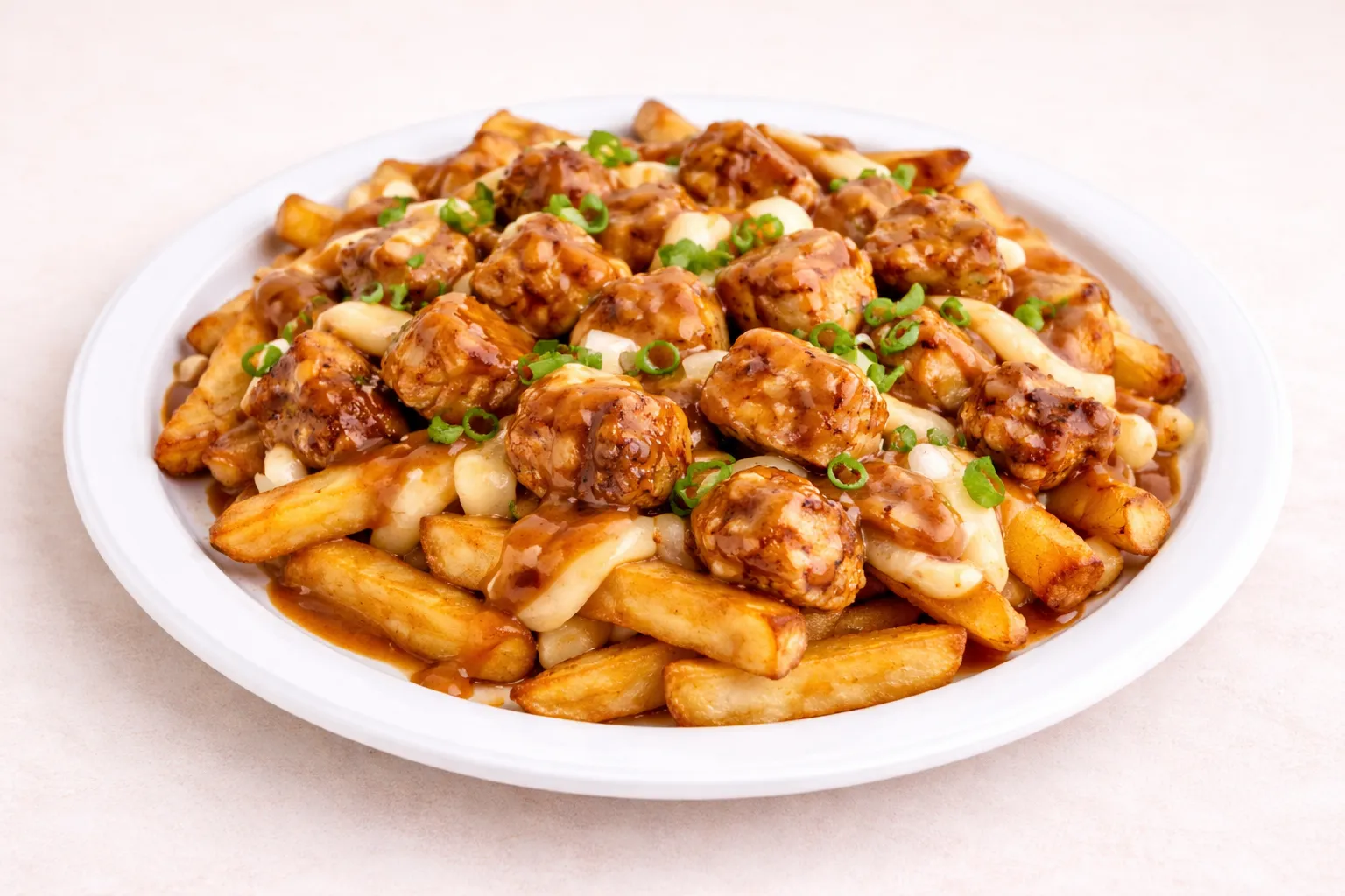 Loaded chicken poutine at Amean Pizza Donair & Sub in Edmonton, AB